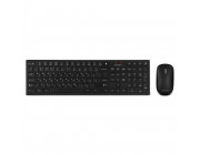 SVEN KB-C2550W, Wireless Keyboard & Mouse, Scissors key, 2.4GHz, (109 keys, 5+12 Fn-keys) + Mouse (2 + 1 scroll wheel, 1000 dpi), Nano receiver, USB, Black, EN/RU